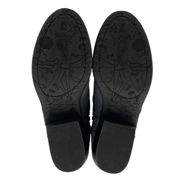 Kathy Van Zeeland Women's "Wind" Faux Suede Fleur De Lis Studded Boots - Picture 5 of 6